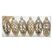 Inge‘s Christmas Decor 81018 G045 Weihnachtsschmuck-Set Kunststoff Gold 6 Stück(e)