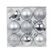 Inge‘s Christmas Decor 81191G002 Christbaumschmuck Kugel-Weihnachtsschmuck Silber 9 Stück(e)