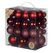 Inge‘s Christmas Decor 81254 G047 Kugel-Weihnachtsschmuck Kunststoff Rot 54 Stück(e)