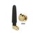 DeLOCK WLAN 802.11 b/g/n Antenne SMA Stecker 90° 2 dBi omnidirektional starr aus flexiblem Material schwarz