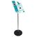 Exacompta 8224358D Zeichenhalter und Informationsstand A3 Acryl, Polymethylmethacrylat (PMMA) Aluminium, Schwarz, Transparent