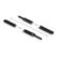 DeLOCK Klett-Kabelbinder L 200 x B 12 mm schwarz 10 Stück