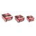 dameco 83049 Lebensmittelaufbewahrungsbehälter Quadratisch Set Mehrfarbig 3 Stück(e)