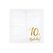 PartyDeco SP33-77-90-008 Papierserviette Papier Weiß, Gold 20 Stück(e)