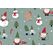 Braun + Company Christmas Gnomes, gray green Geschenkpapier 2mx70cm