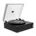 Victrola Eastwood LP Audio-Plattenspieler mit Riemenantrieb Schwarz, Farbe: Schwarz