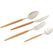 KARE Paris Besteck-Set 16 Stück(e) Silber, Holz, Farbe: Silber, Holz