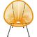 KARE Acapulco Gartenstuhl Netz-Sitz Netz-Rückenlehne Polyethylen, Stahl Orange