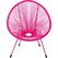 KARE Acapulco Gartenstuhl Netz-Sitz Netz-Rückenlehne Polyethylen, Stahl Pink