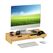 Relaxdays Monitorständer für 2 Monitore Tisch/Bank Natürlich/Natur