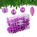 Relaxdays Weihnachtskugeln im 72er Set Kugel-Weihnachtsschmuck Polystyrene Mehrfarbig 72 Stück(e)