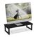 Relaxdays Monitorständer Industrial Design Tisch/Bank Schwarz