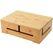 Relaxdays Kabelbox Bambus mit Magnetdeckel Universal Kabelgehäuse Natürlich/Natur 1 Stück(e)