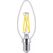 Philips Filament-Kerzenlampe, B35 E14, transparent, 25 W