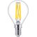 Philips Filament-Lampe Tropfenform, klar 40W P45 E14