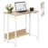 Relaxdays Schreibtisch klappbar mit Rollen Holz