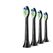 Philips Optimal White HX6066/88 Bürstenköpfe (6er-Pack), Farbe: Schwarz