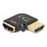 DeLOCK HDMI Adapter Stecker zu Buchse 90° links gewinkelt 8K 60 Hz Metall