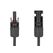 DeLOCK DL4 Solar Kabel 6 mm² Stecker zu Buchse 1 m schwarz, Länge: 1 m