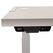 Fellowes 9870301 Computer-Tischaufsatz Rechteckige Form Melamin, PVC Grau, Farbe: Grau
