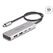 DeLOCK USB 10 Gbps USB Type-C Hub mit 2 x USB Typ-A und 2 x USB Type-C mit 35 cm Anschlusskabel