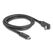 DeLOCK USB 10 Gbps Kabel USB Type-C Stecker zu USB Type-C Stecker gewinkelt oben / unten 1 m 4K PD 60 W mit E-Marker