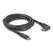 DeLOCK USB 5 Gbps Kabel USB Type-C Stecker zu USB Type-C Stecker gewinkelt links / rechts 2 m 4K PD 60 W mit E-Marker