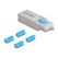 DeLOCK DisplayPort Port Blocker Set für DisplayPort Buchsen 4 Stück + Verschlusswerkzeug