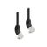 DeLOCK RJ45 Netzwerkkabel Cat.6A S/FTP 45° nach oben gewinkelt 3 m schwarz, Länge: 3 m