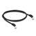 DeLOCK RJ45 Netzwerkkabel Cat.6A S/FTP 45° nach unten gewinkelt 1 m schwarz, Länge: 1 m