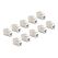 DeLOCK Keystone Modul RJ45 Buchse zu LSA Cat.6A werkzeugfrei weiß Set 10 Stück, Farbe: Weiß