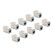 DeLOCK Keystone Modul RJ45 Buchse zu LSA Cat.6A werkzeugfrei grau Set 10 Stück, Farbe: Grau