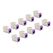 DeLOCK Keystone Modul RJ45 Buchse zu LSA Cat.6A werkzeugfrei violett Set 10 Stück, Farbe: Violett