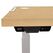 Fellowes 9870801 Computer-Tischaufsatz Rechteckige Form Melamin, PVC Ahornfarbe, Farbe: Ahornfarbe