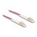 DeLOCK LWL Kabel LC Duplex zu LC Duplex Multimode OM4 winkelbar 3 m, Länge: 3 m