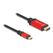 DeLOCK USB Type-C zu HDMI Kabel (DP Alt Mode) 8K 60 Hz mit HDR Funktion 2 m rot, Länge: 2 m