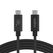 Belkin INZ004BT2MBK USB Kabel USB4 Gen 2x2 2 m USB C 20 Gbit/s 240 W Schwarz