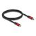 DeLOCK USB 5 Gbps Kabel USB Type-C Stecker zu Stecker PD 3.0 100 W E-Marker 1 m rot Metall