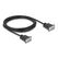DeLOCK Seriell Kabel RS-232 D-Sub9 Buchse zu Buchse mit schmalem Steckergehäuse 3 m, Länge: 3 m