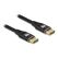 DeLOCK DisplayPort Kabel 8K 60 Hz 2 m schwarz Metall, Farbe: Schwarz, Länge: 2 m