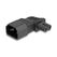DeLOCK Netzadapter IEC 60320 - C14 auf C7, Stecker / Buchse, 2,5 A, 90° gewinkelt