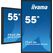 iiyama TF5539AS-B1AG Signage-Display Kiosk-Design 138,7 cm (54.6") LED 435 cd/m² 4K Ultra HD Schwarz Touchscreen Eingebauter Prozessor Android 11 24/7