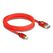 DeLOCK Mini DisplayPort zu DisplayPort Kabel 8K 60 Hz 2 m rot Metall ohne Einrastfunktion, Farbe: Rot, Länge: 2 m