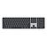 Apple Magic Tastatur Universal USB + Bluetooth QWERTY US Englisch Schwarz, Farbe: Schwarz