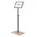 Rocada NAT0705 Zeichenhalter und Informationsstand A4 Melamin, Stahl Schwarz, Weiß, Holz