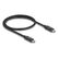 DeLOCK 81210 USB Kabel USB4 Gen 4x2 0,5 m USB C 80 Gbit/s 240 W Schwarz