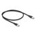 DeLOCK 81237 USB Kabel USB 2.0 0,5 m USB C 0,48 Gbit/s 60 W Schwarz, Farbe: Schwarz, Länge: 0,5 m
