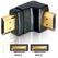 DeLOCK Adapter HDMI male > HDMI male 90° down HDMI 1.3 Schwarz