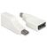 DeLOCK 65867 Kabeladapter mini Displayport Displayport Weiß
