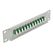 DeLOCK 10″ LWL Patchpanel 12 Port LC Duplex grün 1 HE grau, Farbe: Grün, Grau